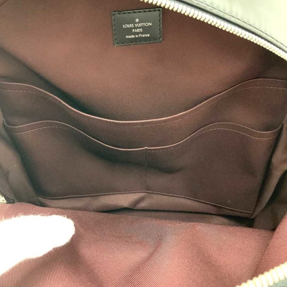 Louis Vuitton Josh Monogram Macassar Leather Back Popular Pack Bag Black Brown - Picture 9 of 11